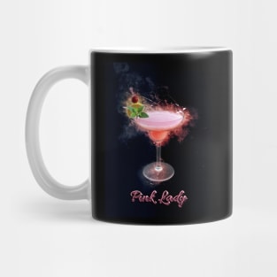 Pink Lady Cocktail Drink Happy Hour Party Mug